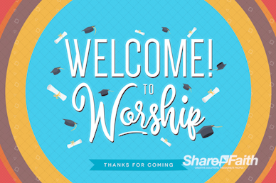 Congrats Grads Graduation Welcome Video Loop
