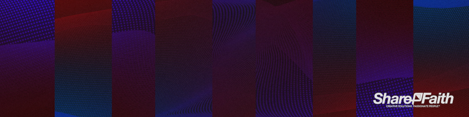 Reflecting Particle Wave Multi Screen Worship Video Background