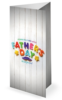 Father's Day We Love You Dad Church Trifold Bulletin