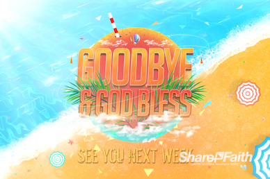 Church Summer Camp Beach Goodbye Video Loop