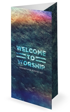 Walk On Water Sermon Trifold Bulletin Cover