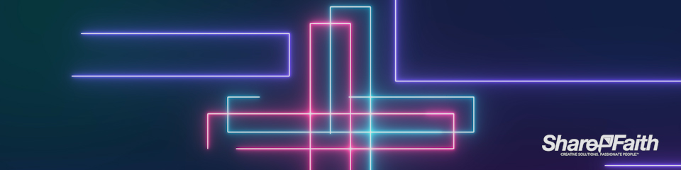 Laser Beam Cross Multi Screen Motion Background