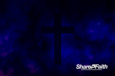 Royal Blue Cross Abstract Clouds Motion Background
