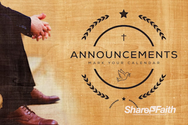 Pastor Appreciation Service Announcements Video