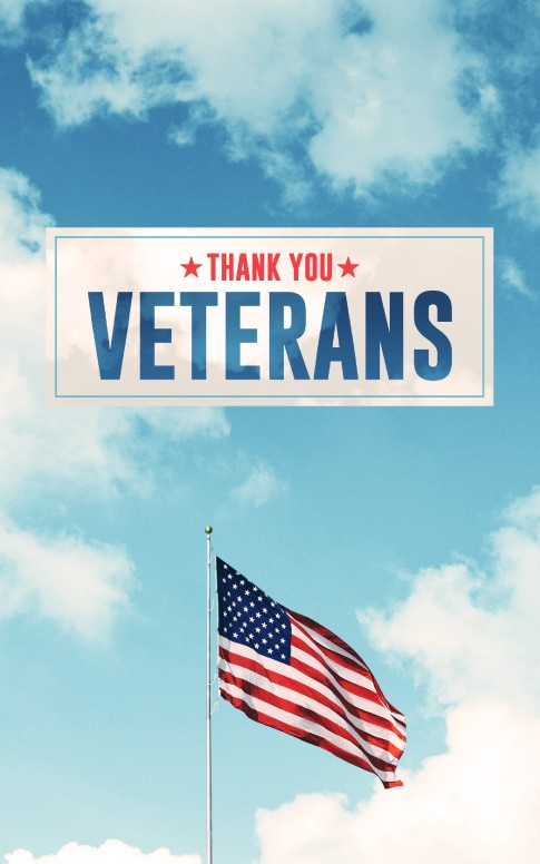 Veterans Day American Flag Bulletin