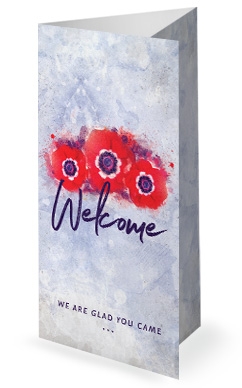 Remembrance Day Service Trifold Bulletin Cover