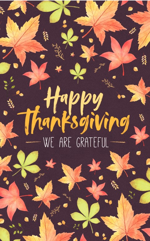Happy Thanksgiving Holiday Bulletin Cover