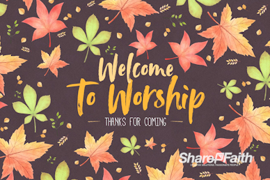 Happy Thanksgiving Holiday Welcome Motion Loop
