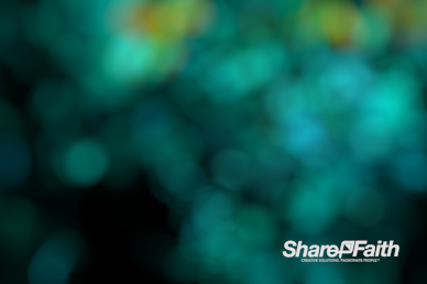 Green Bokeh Motion Background