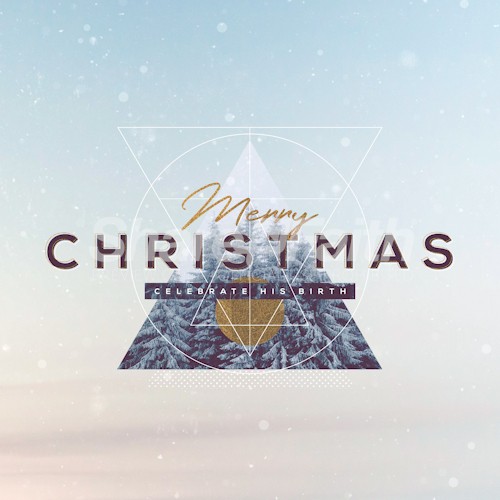 Merry Christmas Winter Social Media Graphic