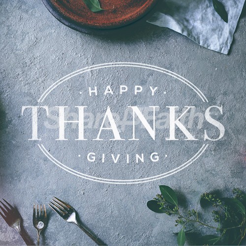 Happy Thanksgiving Meal Social Media Graphic