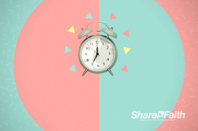 Spring Forward Alarm Clock Motion Background