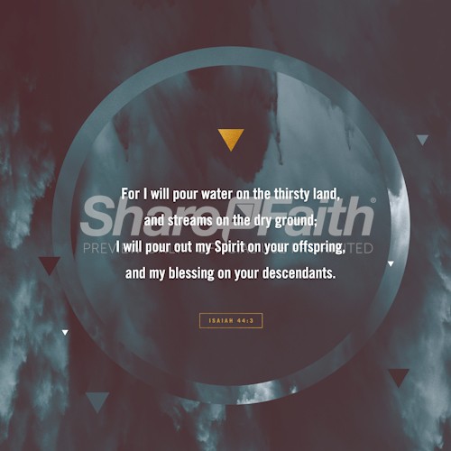 Isaiah 44:3 Outpouring Social Media Graphic