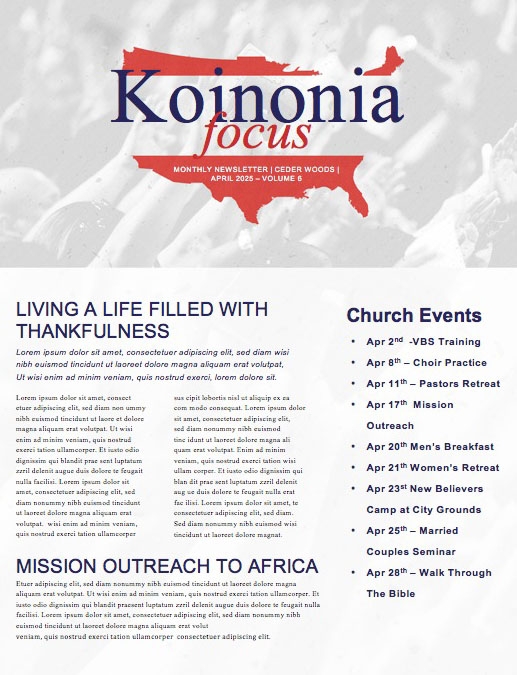 American National Day of Prayer Newsletter