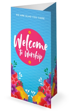 Happy Mother's Day Flowers Service Trifold Bulletin