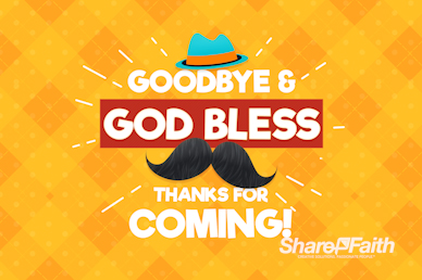 Father's Day Mustache Goodbye Motion Graphic