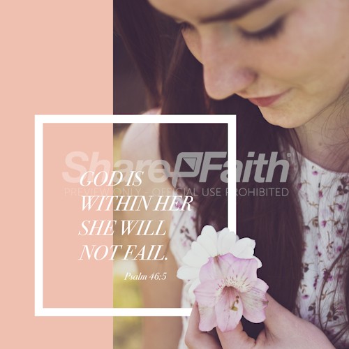 God Is With Her Social Media Graphic