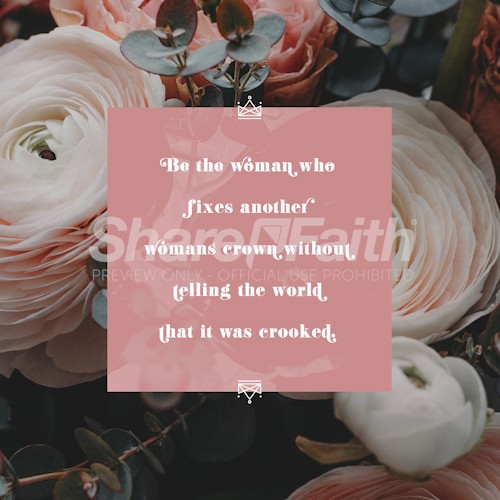Woman's Crown Social Media Graphic