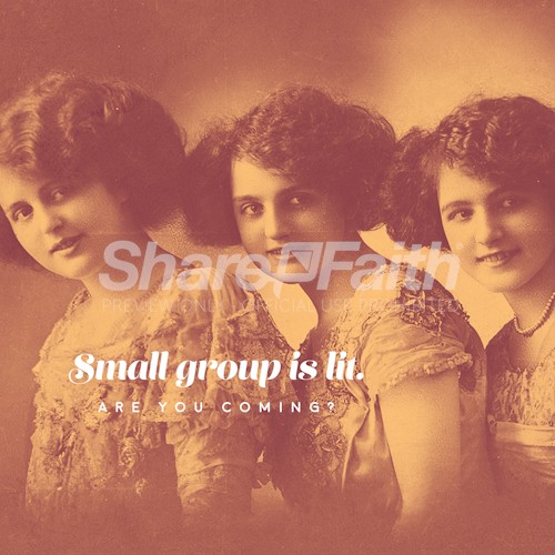 Funny Small Group Church Social Graphic