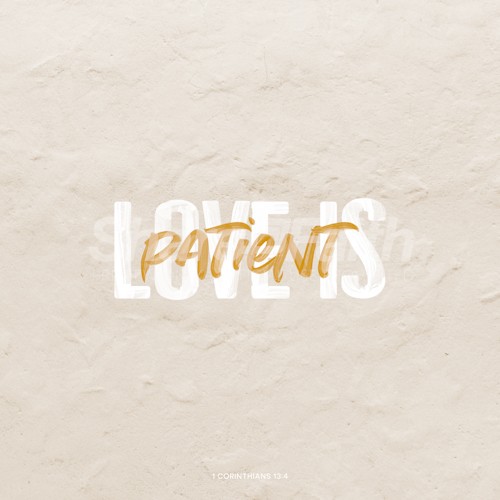 Love is Patient Social Media Graphic