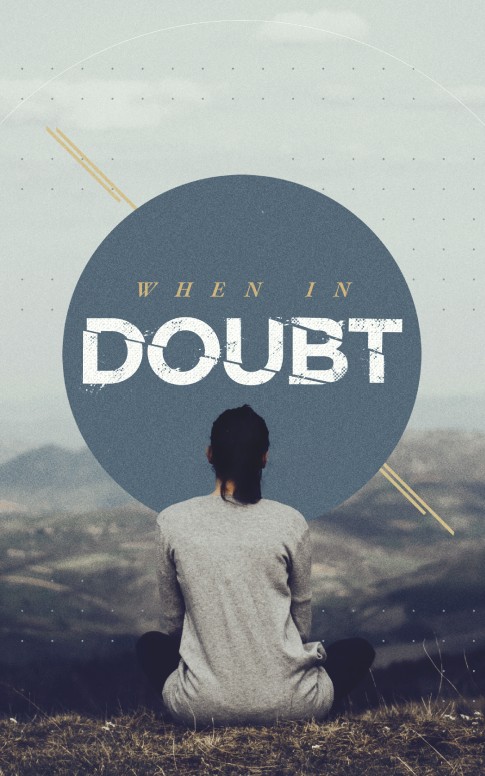 When in Doubt Church Sermon Bulletin Cover