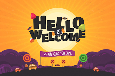 Hello & Welcome Trunk Or Treat Autumn Motion Graphic