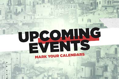 Mission Minded Upcoming Events Church Motion Graphic