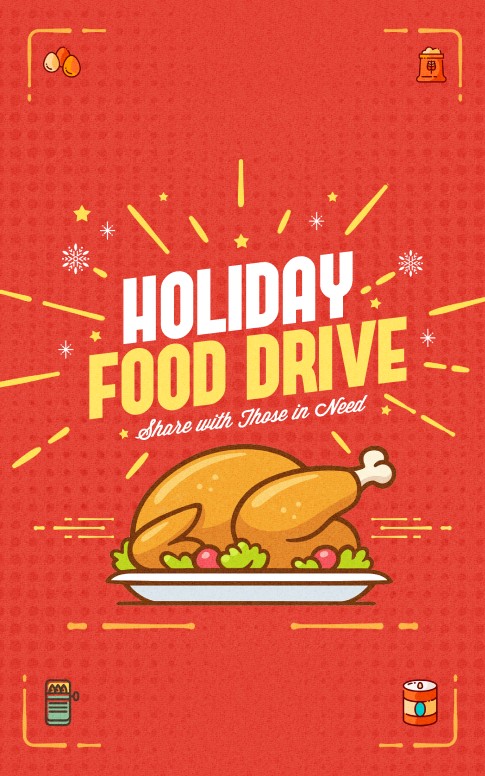Holiday Food Drive Church Bulletin