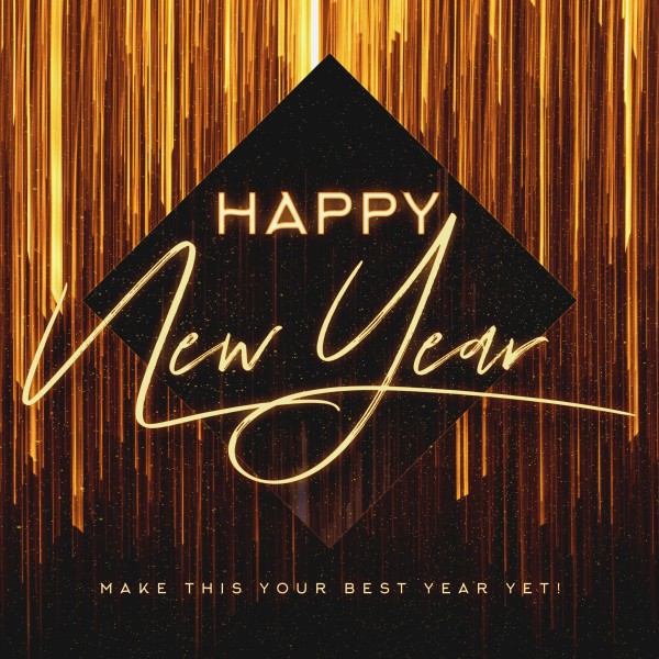 Happy New Year Social Media Graphic