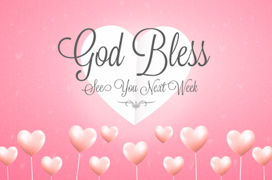 Valentine's Day Goodbye Church Motion Graphic