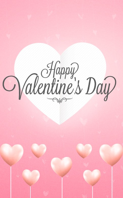 Valentine's Day Church Bifold Bulletin