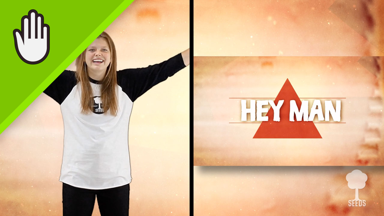 Hey Man Kids Worship Video for Kids Hand Motions Split Screen