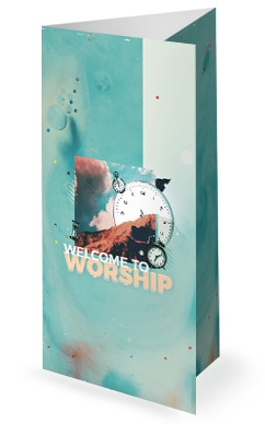 Spring Forward Daylight Savings Church Trifold Bulletin