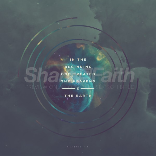In The Beginning Social Media Graphic