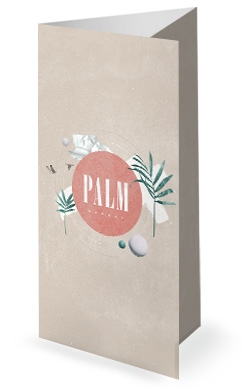 Palm Sunday Pink Church Trifold Bulletin