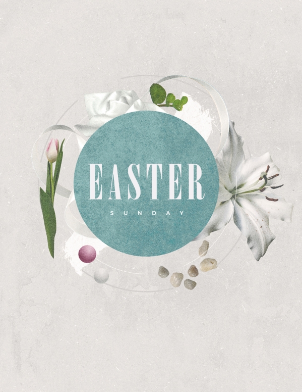 Easter Sunday Lily Church Flyer