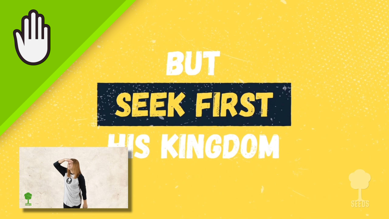 Seek First Kids Worship Video for Kids Hand Motions