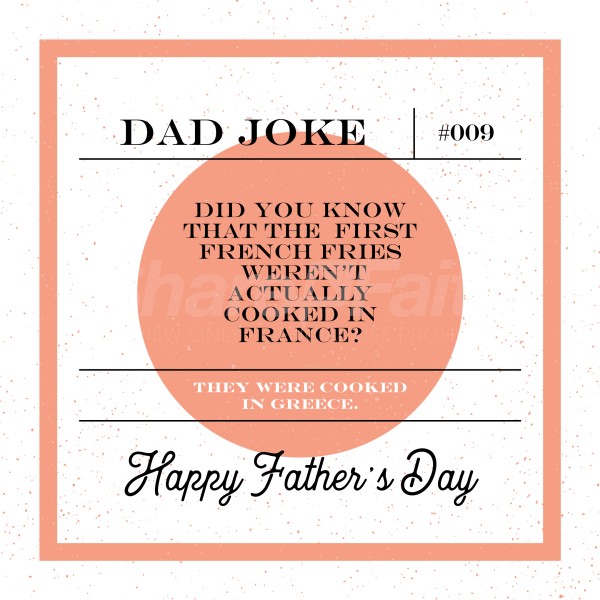 Dad Joke French Fries Social Media Graphic