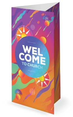 Summer Camp Sun Church Trifold Bulletin