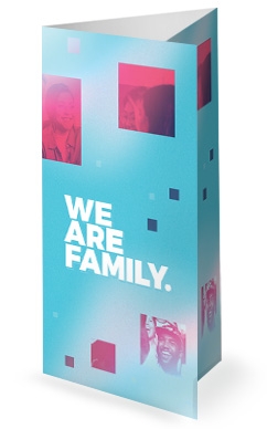 We Are Family Church Trifold Bulletin