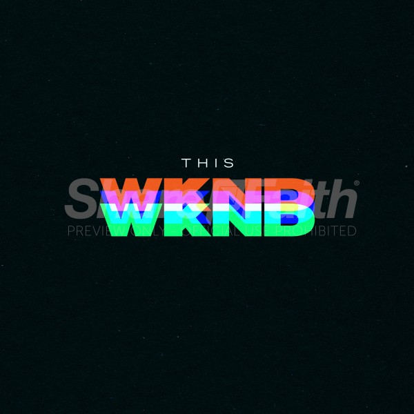 This Weekend Rainbow Social Media Graphic