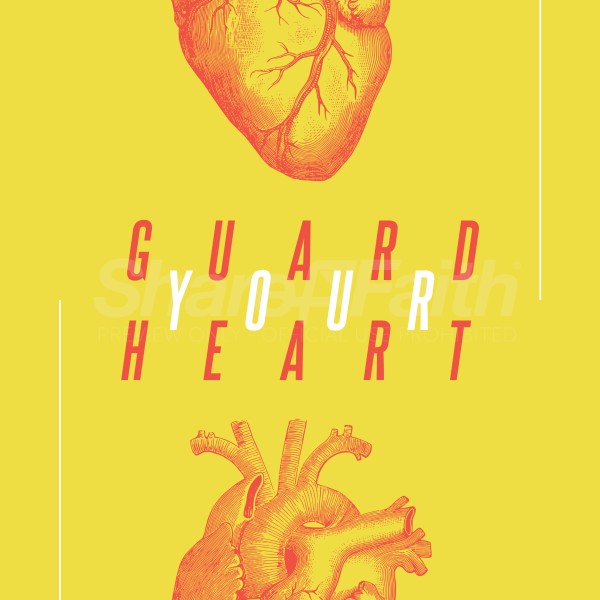 Guard Your Heart Yellow Social Media Graphic