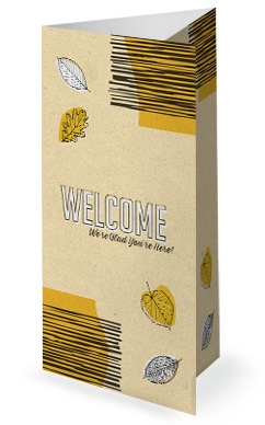 Fall Festival Leaves Church Trifold Bulletin