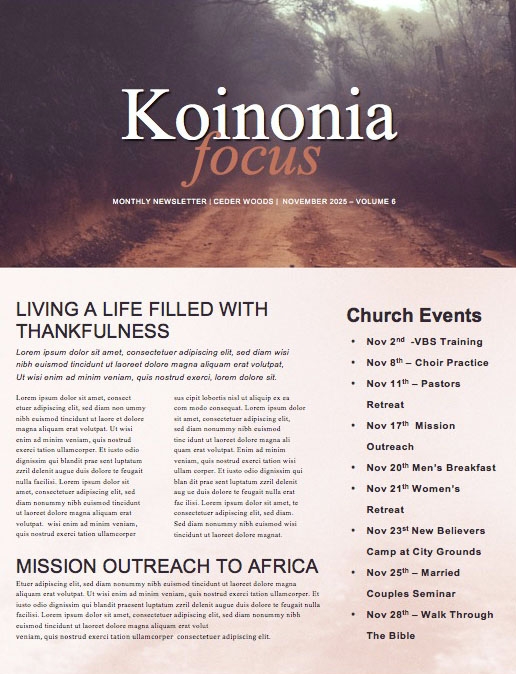 I Am Church Newsletter