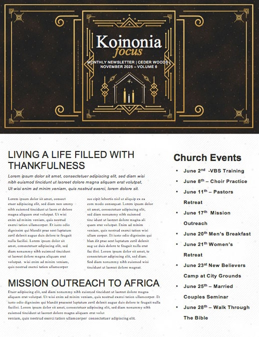 Advent Great Expectations Church Newsletter