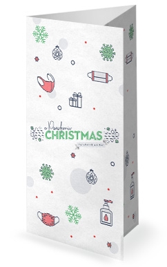 Pandemic Christmas Church Trifold Bulletin