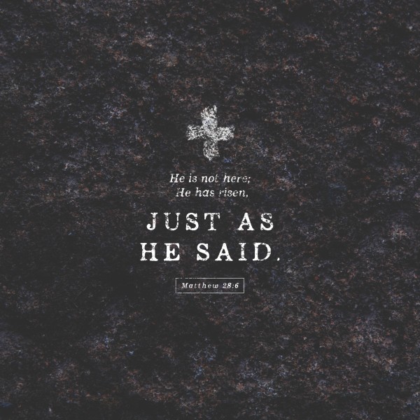 He Is Risen Social Media Graphic