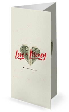 Love And Money Church Trifold Bulletin