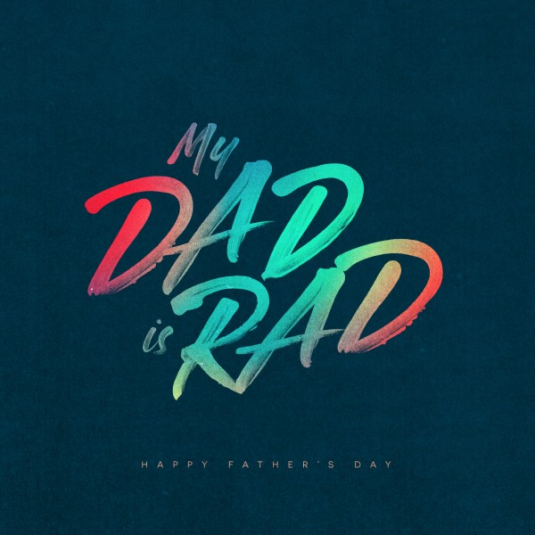 Dad Is Rad Church Social Media Graphic