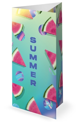 Summer Watermelon Church Trifold Bulletin